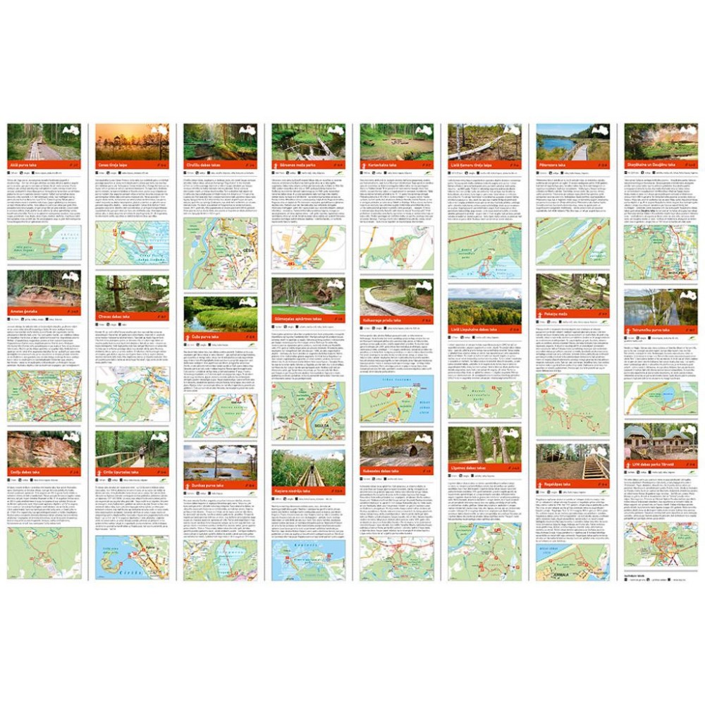 Lettland hiking map